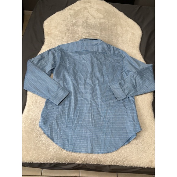 Robert Graham Mens Button Down Blue Cotton Shirt Size‎ XL - Picture 2 of 6